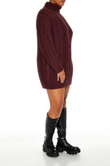 Plus Size Turtleneck Mini Sweater Dress - Forever 21