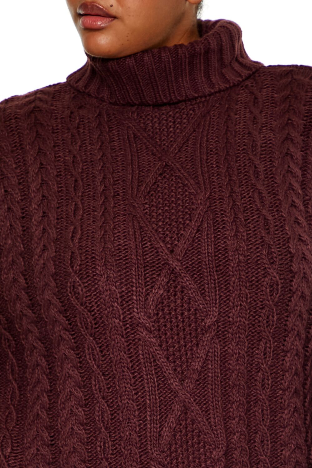 Plus Size Turtleneck Mini Sweater Dress - Forever 21