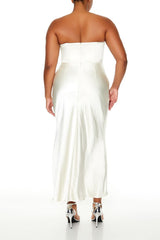 Plus Size Lace-Up Corset Maxi Dress - Forever 21