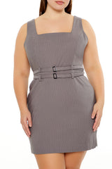 Plus Size Pinstriped Mini Dress - Forever 21