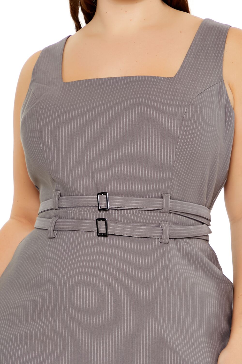 Plus Size Pinstriped Mini Dress - Forever 21