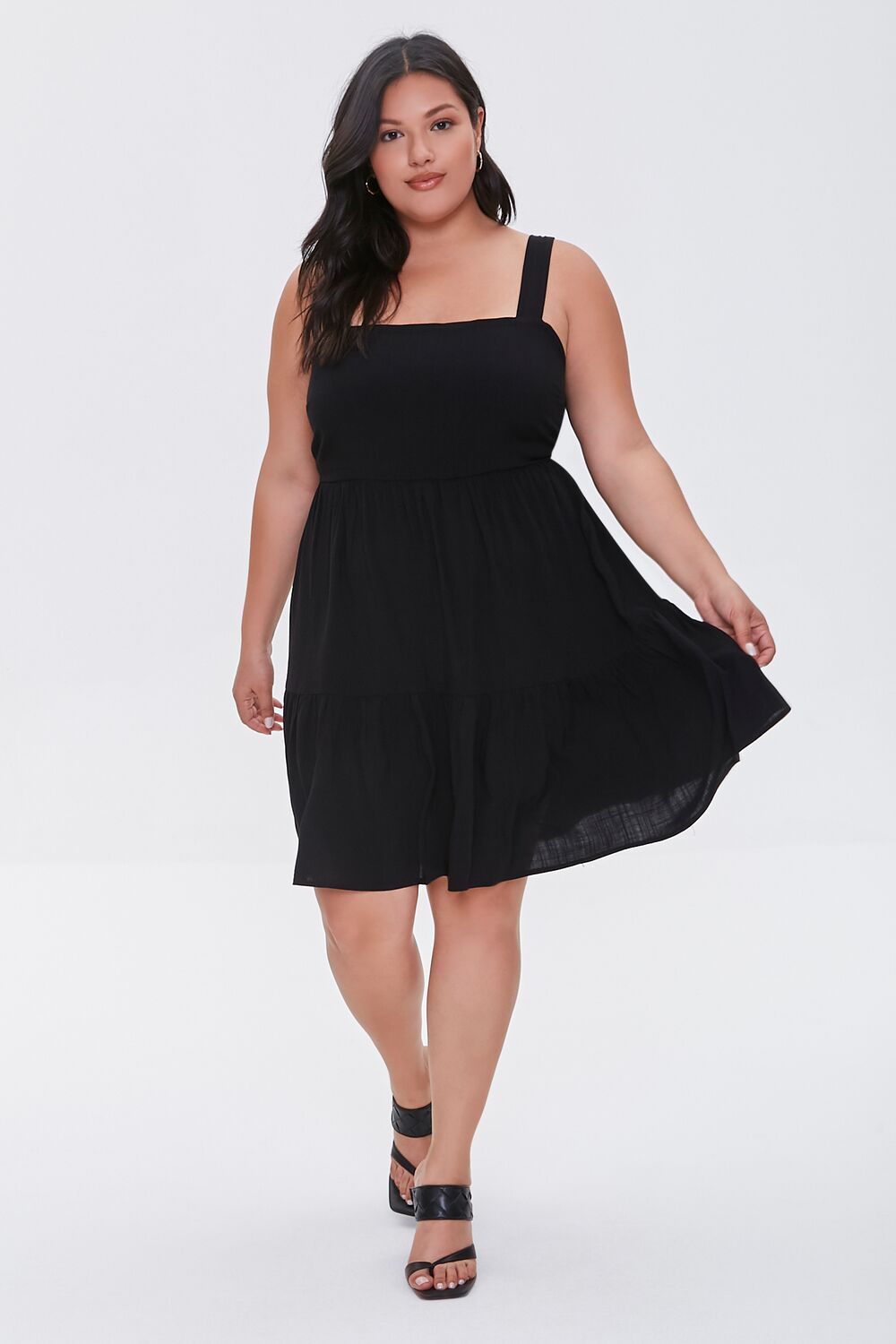 Plus Size Tiered Mini Dress - Forever 21