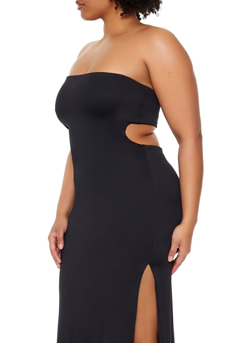 Plus Size Cutout Maxi Tube Dress - Forever 21