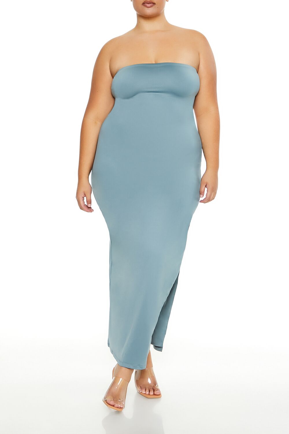 Plus Size Cutout Maxi Tube Dress - Forever 21