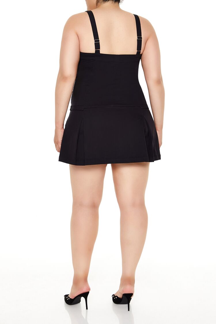 Plus Size Pleated Mini Dress - Forever 21