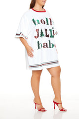 Plus Size Sequin Jolly Babe T-Shirt Dress - Forever 21