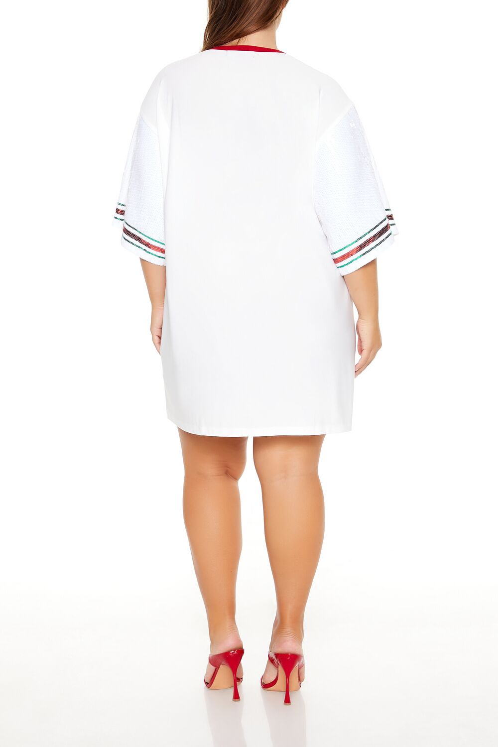 Plus Size Sequin Jolly Babe T-Shirt Dress - Forever 21
