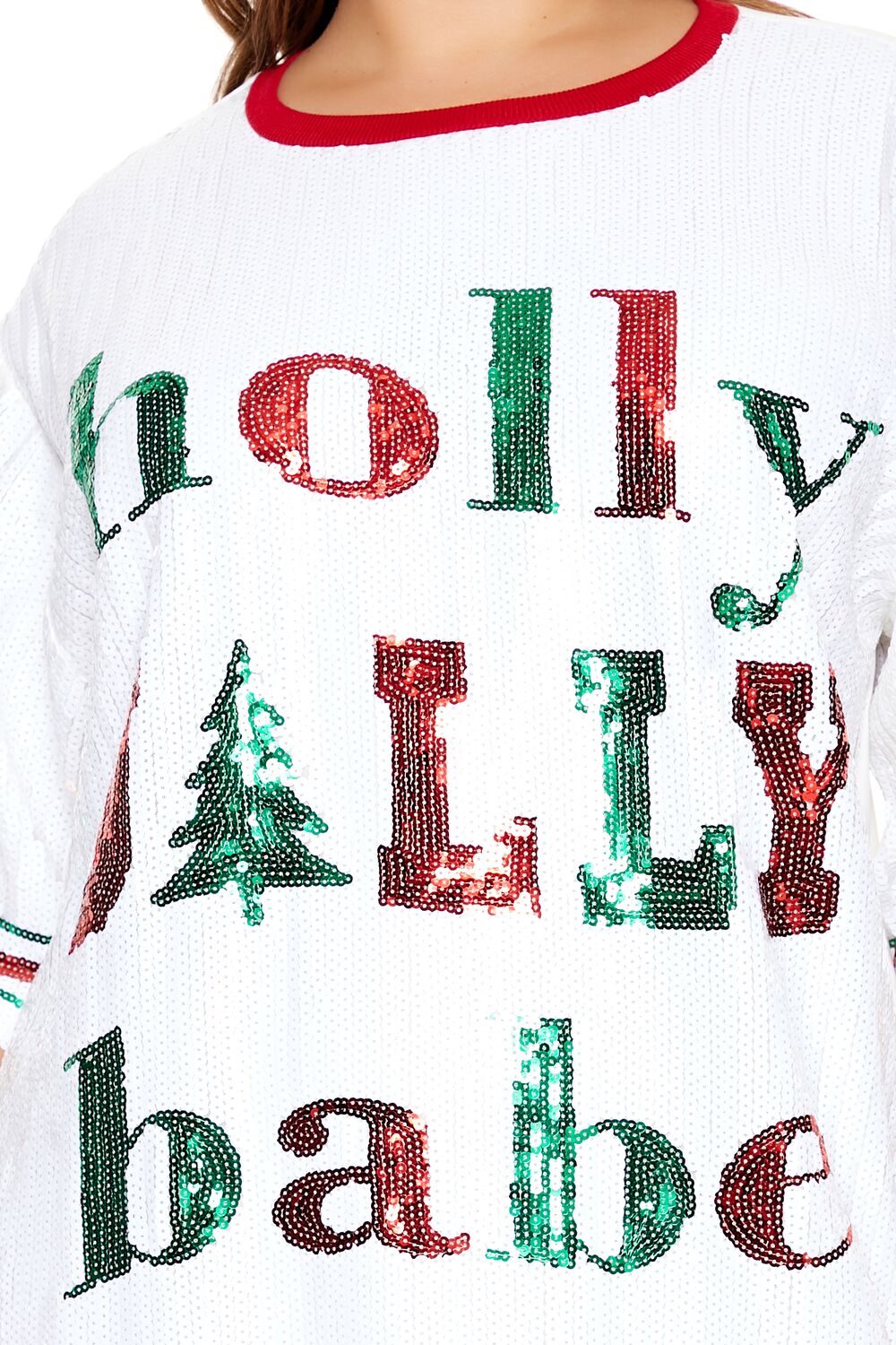 Plus Size Sequin Jolly Babe T-Shirt Dress - Forever 21