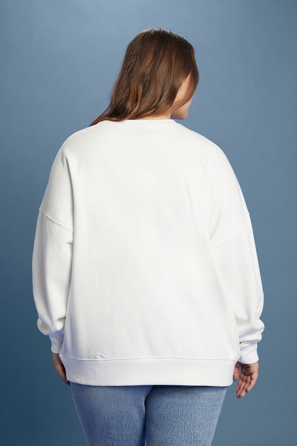 Plus Size Lee Embellished French Terry Pullover - Forever 21