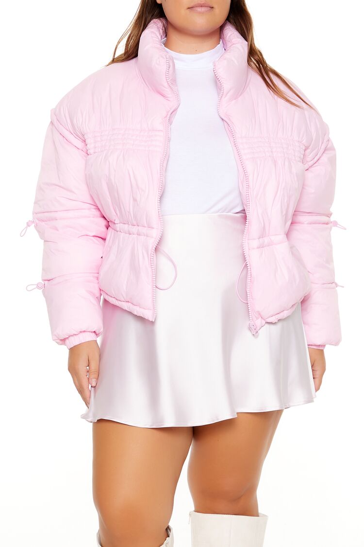 Plus Size Cropped Puffer Jacket - Forever 21