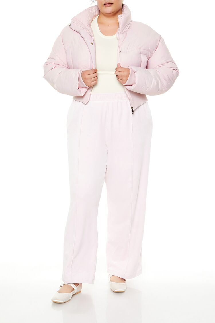 Plus Size Cropped Puffer Jacket - Forever 21