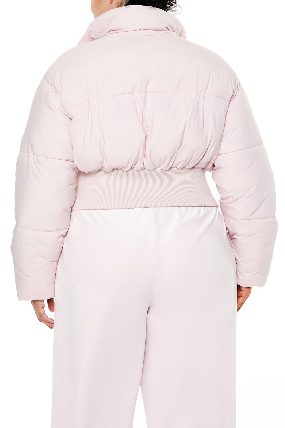 Plus Size Cropped Puffer Jacket - Forever 21
