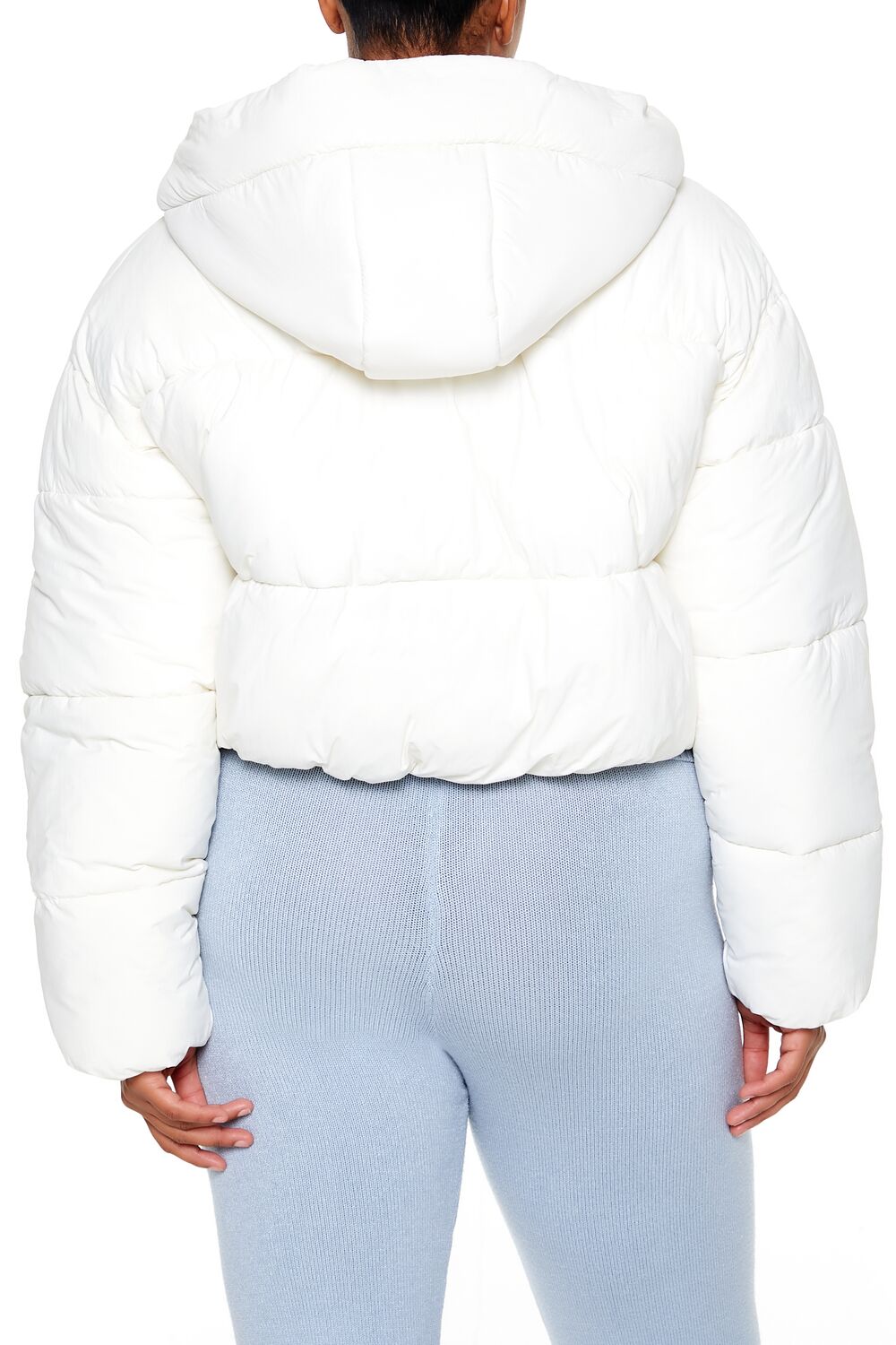 Plus Size Hooded Puffer Jacket - Forever 21
