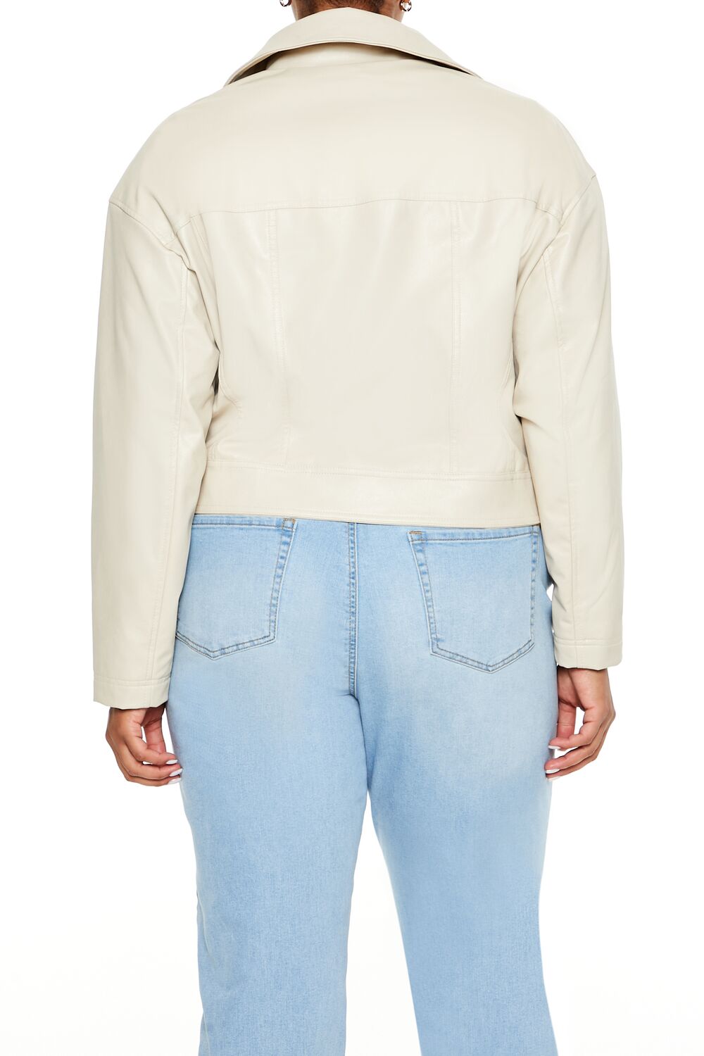 Plus Size Faux Leather Jacket - Forever 21
