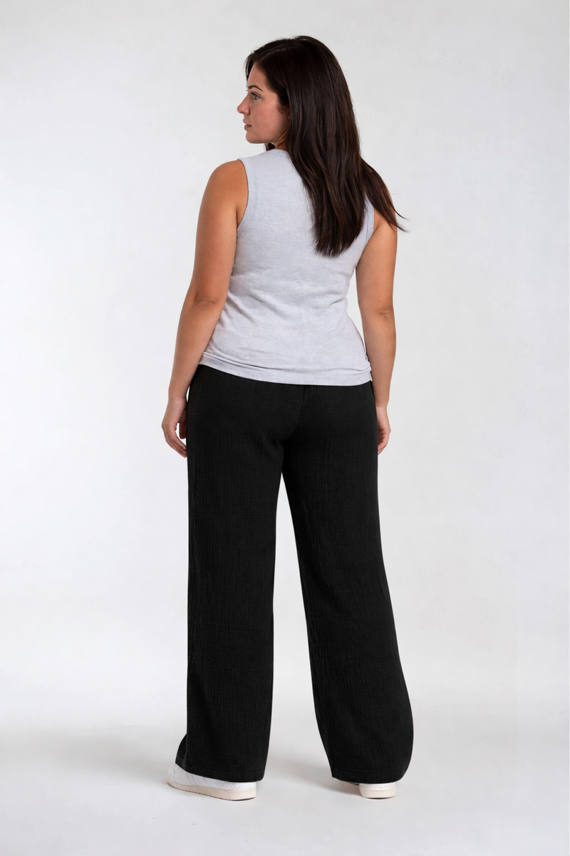 Plus Size Wide-Leg Drawstring Pants - Forever 21