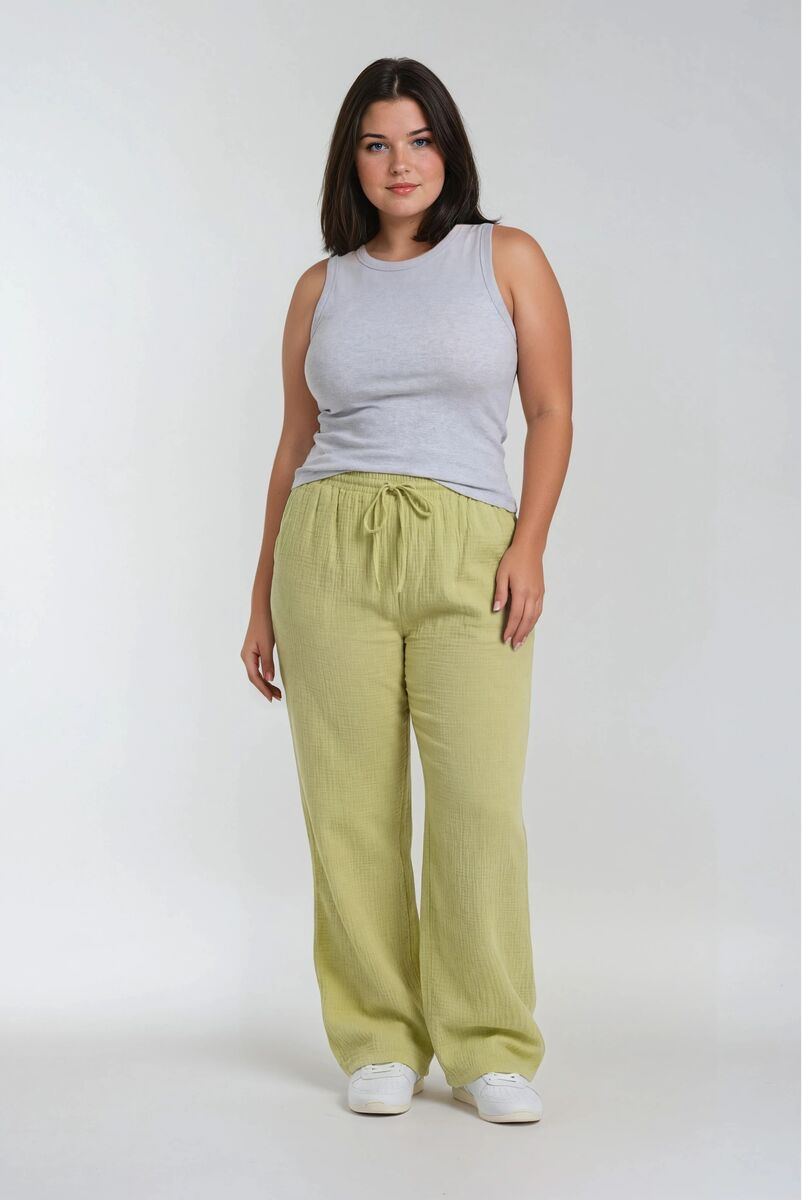 Plus Size Wide-Leg Drawstring Pants - Forever 21