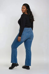 Plus Size High-Rise Flared Jeans - Forever 21
