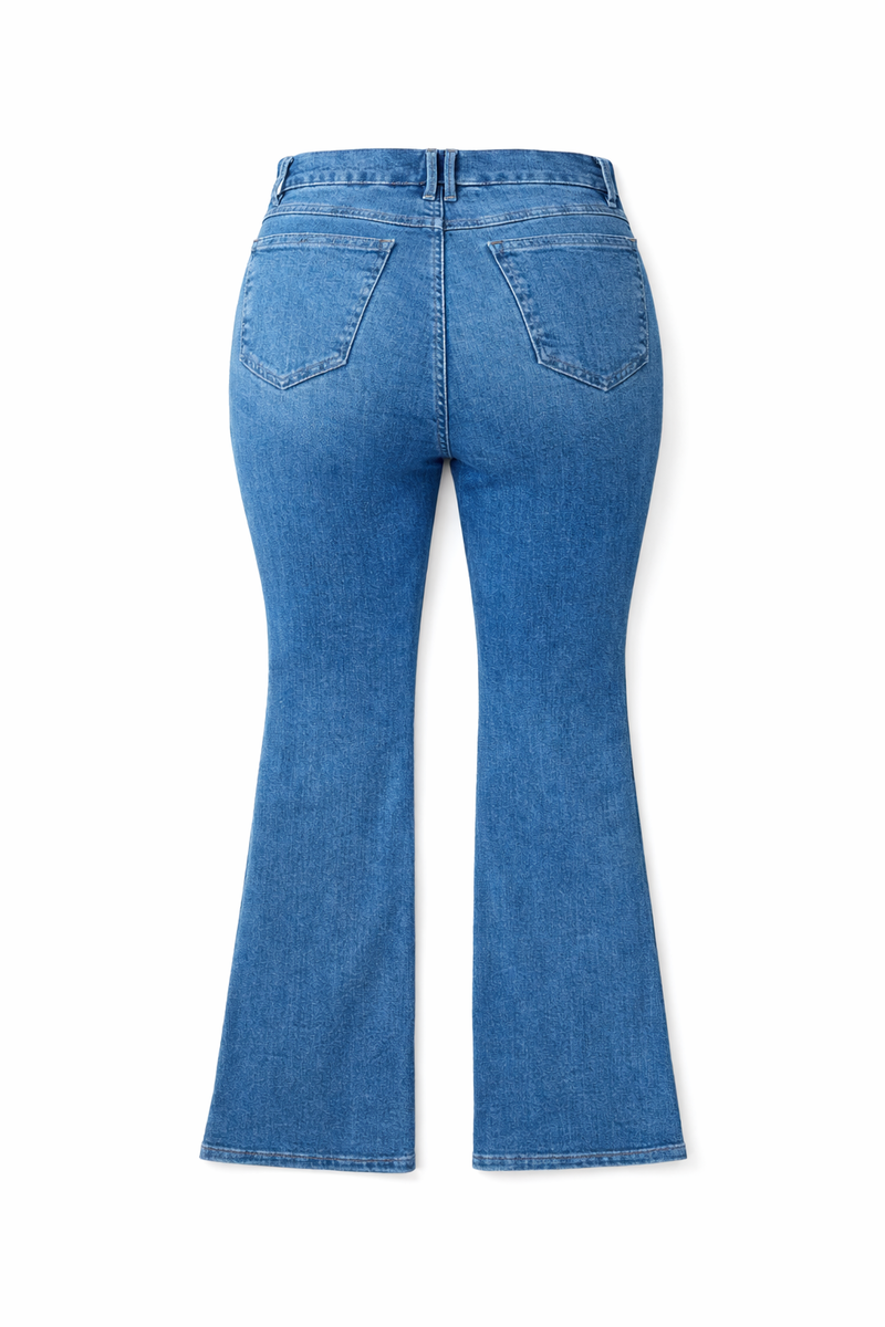 Plus Size High-Rise Flared Jeans - Forever 21