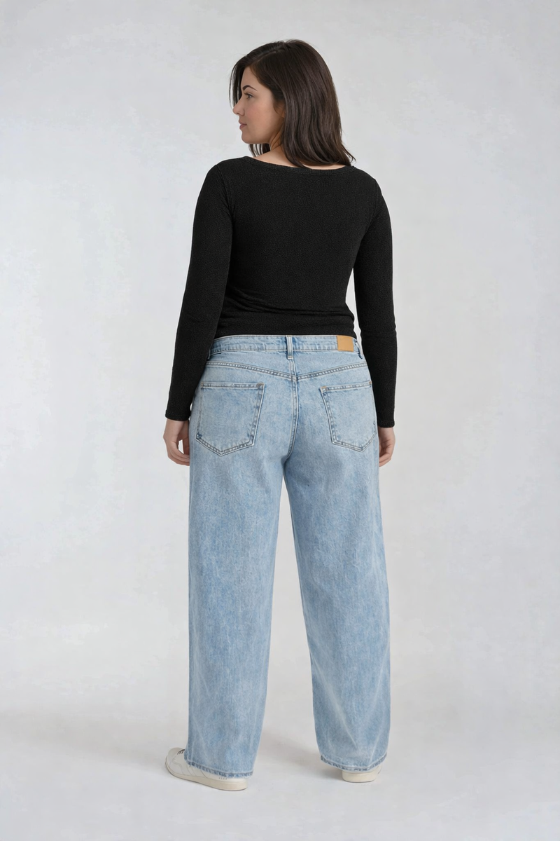 Plus Size Distressed Wide-Leg Jeans - Forever 21