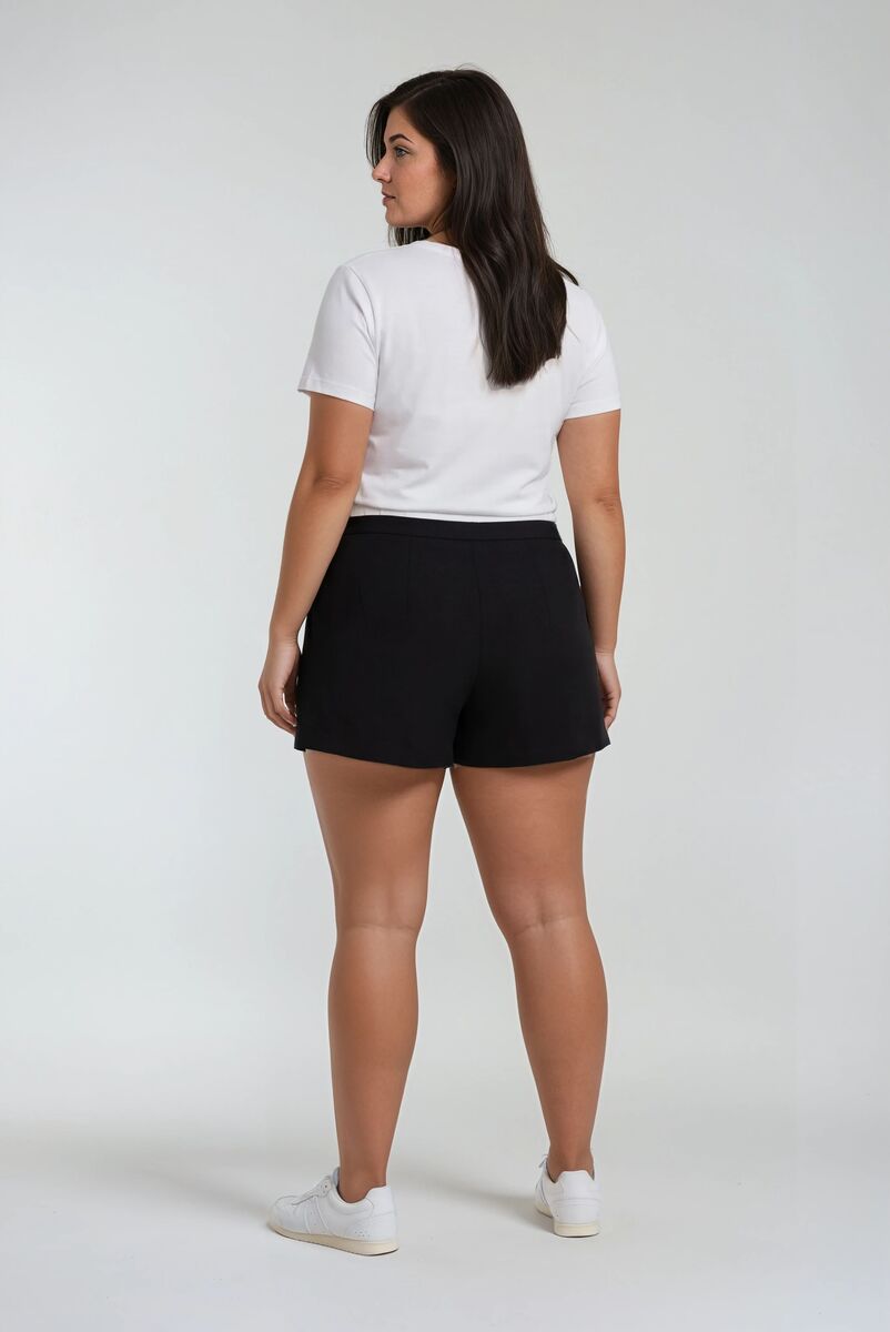 Plus Size Pleated Drawstring Mini Skort - Forever 21