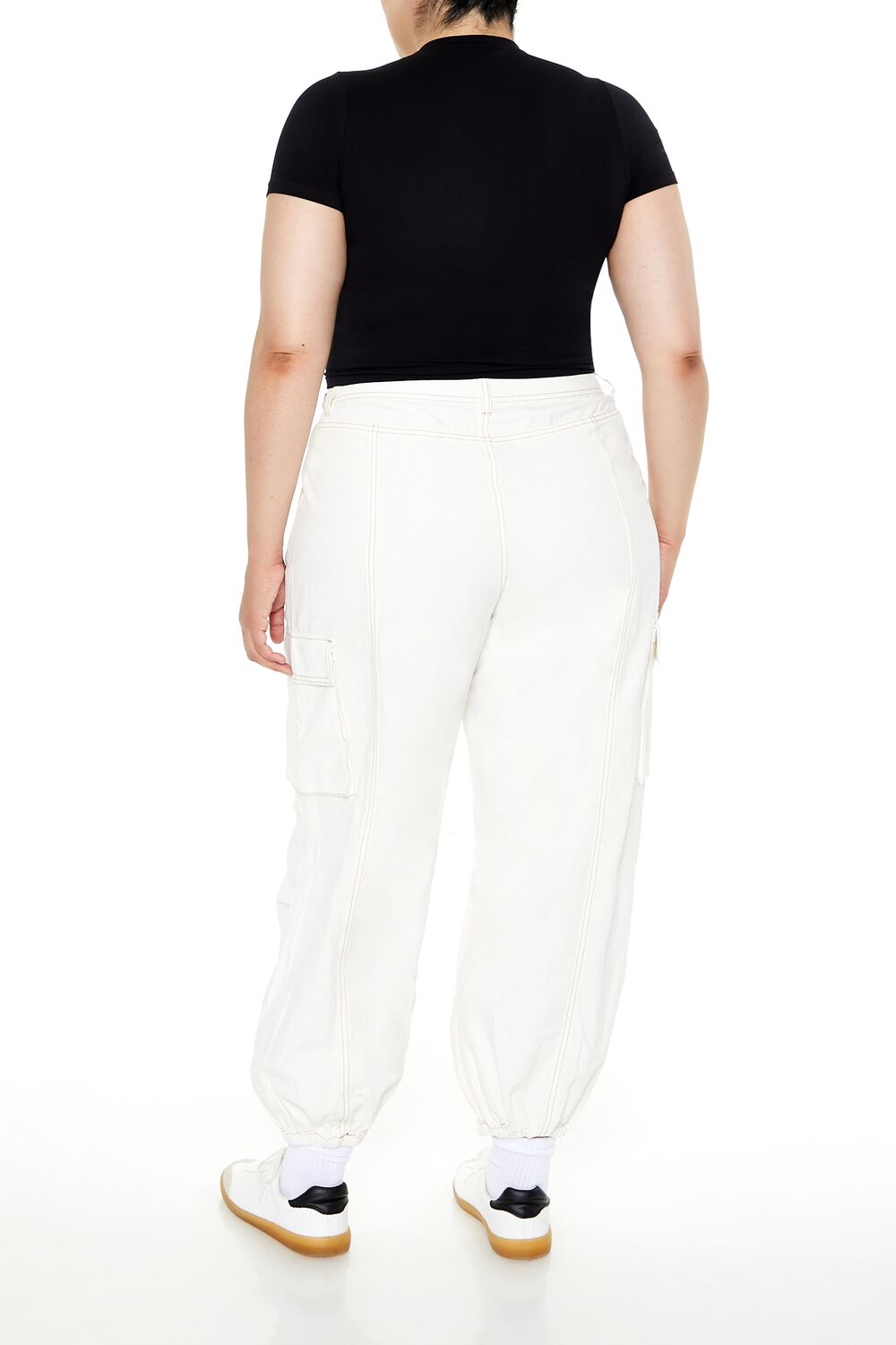 Plus Size High-Rise Cargo Joggers - Forever 21