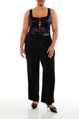 Plus Size Wide-Leg Trouser Pants - Forever 21