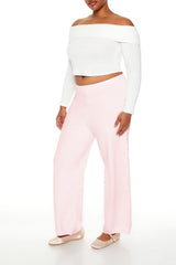 Plus Size Sweater-Knit Wide Pants - Forever 21