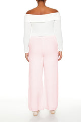 Plus Size Sweater-Knit Wide Pants - Forever 21