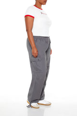 Plus Size Twill Cargo Wallet Chain Pants - Forever 21