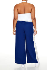 Plus Size Striped Wide-Leg Pants - Forever 21