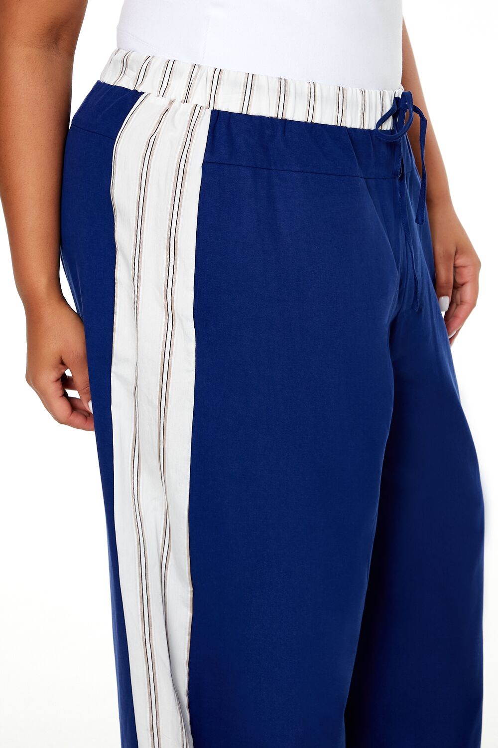Plus Size Striped Wide-Leg Pants - Forever 21