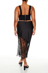 Plus Size Eyelash Lace Midi Skirt - Forever 21