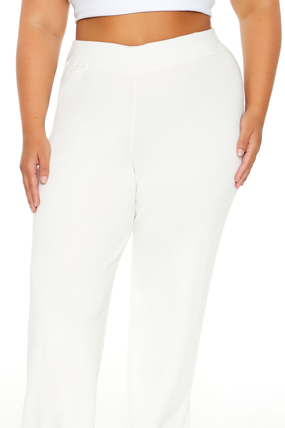 Plus Size Sweater-Knit Wide-Leg Pants - Forever 21
