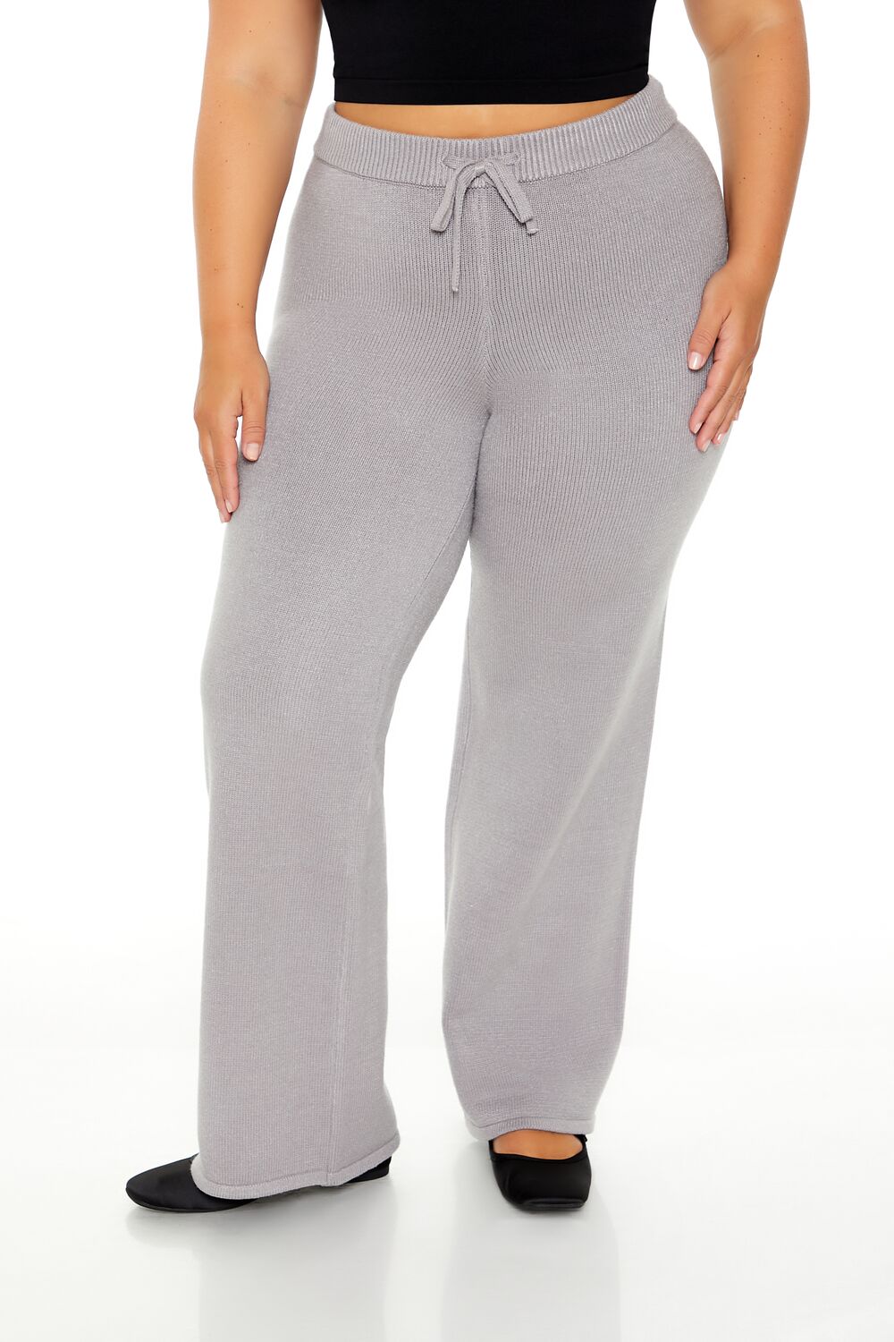 Plus Size Sweater-Knit Pants - Forever 21