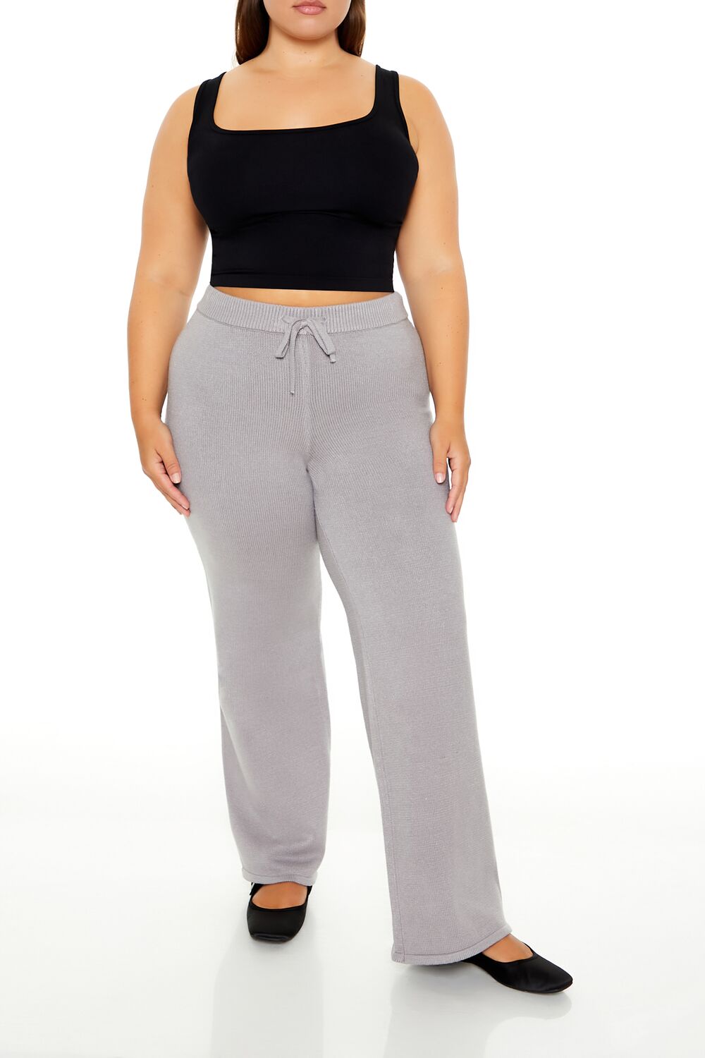 Plus Size Sweater-Knit Pants - Forever 21