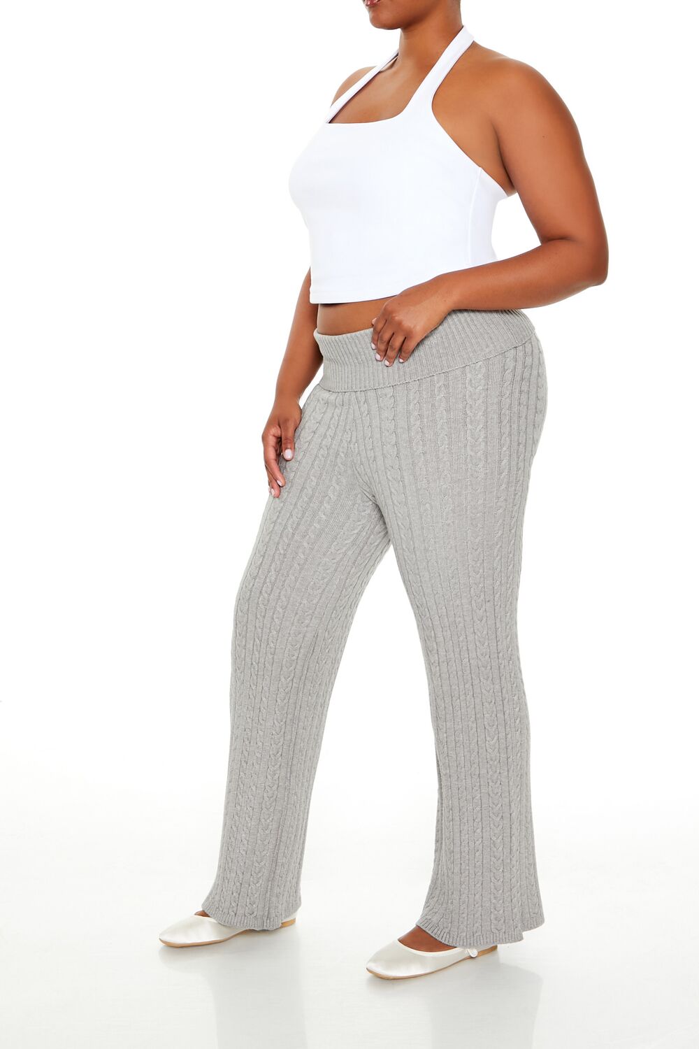 Plus Size Sweater-Knit Pants - Forever 21