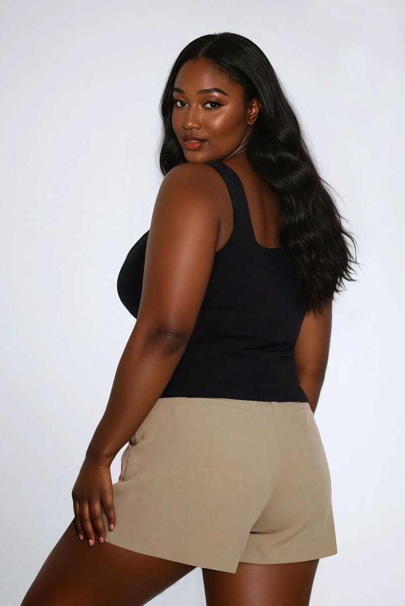 Plus Size Trouser Shorts - Forever 21