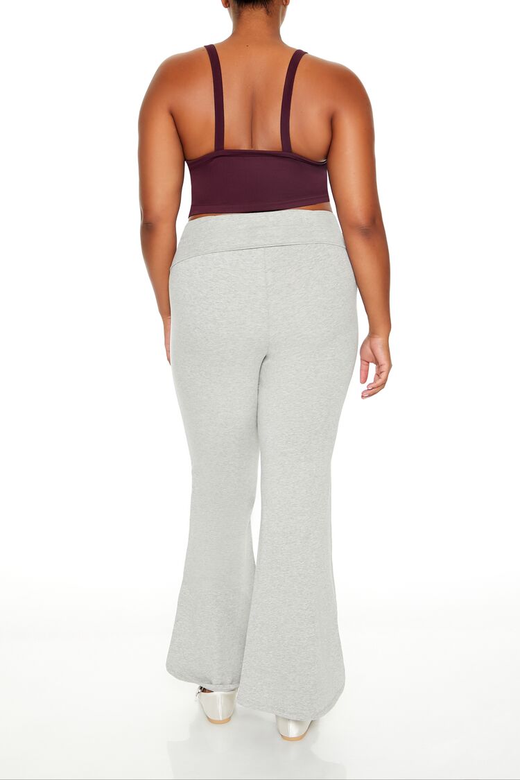 Plus Size Two-Tone Flare Leggings - Forever 21