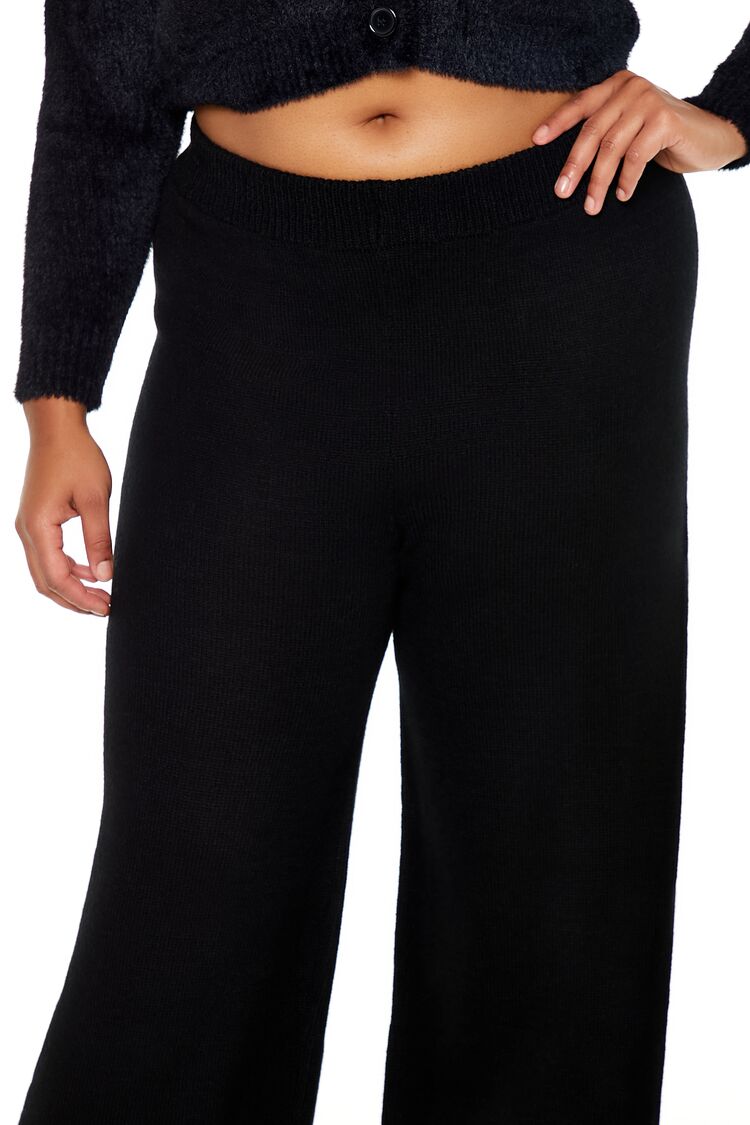 Plus Size Wide-Leg Sweater-Knit Pants - Forever 21