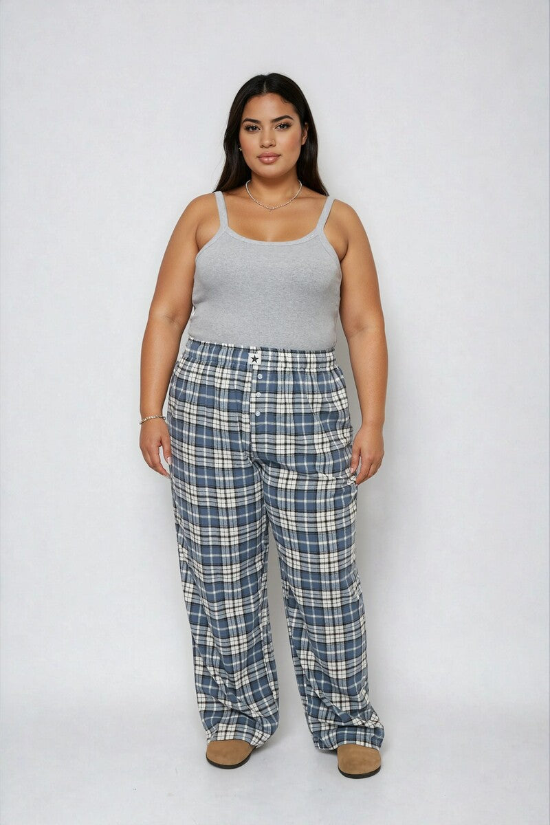 Plus Size Plaid Flannel Pajama Pants - Forever 21