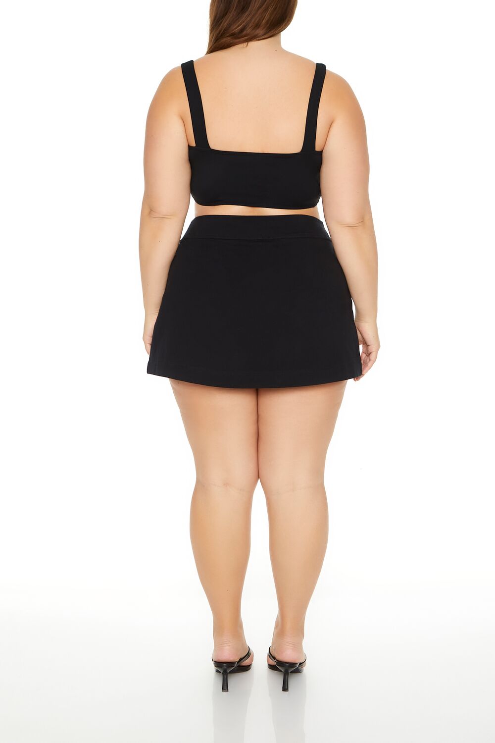 Plus Size Tulip-Hem Mini Skirt - Forever 21