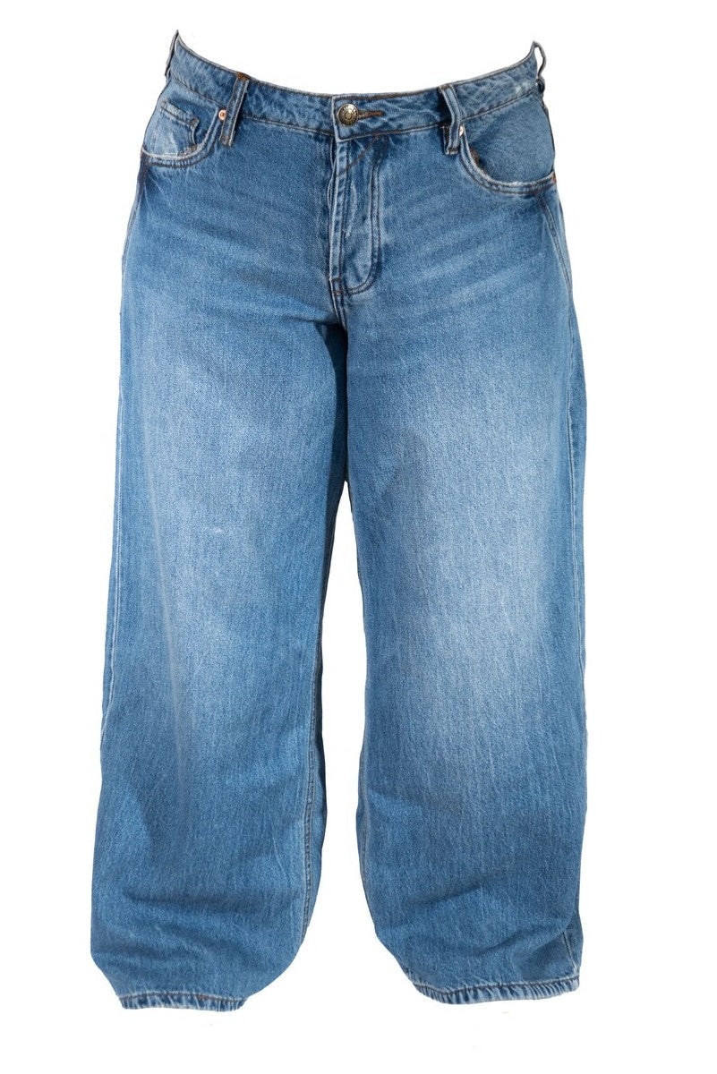 Plus Size Wide-Leg Denim Jeans - Forever 21