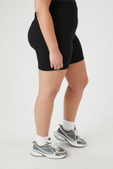 Plus Size Cotton Biker Shorts - Forever 21