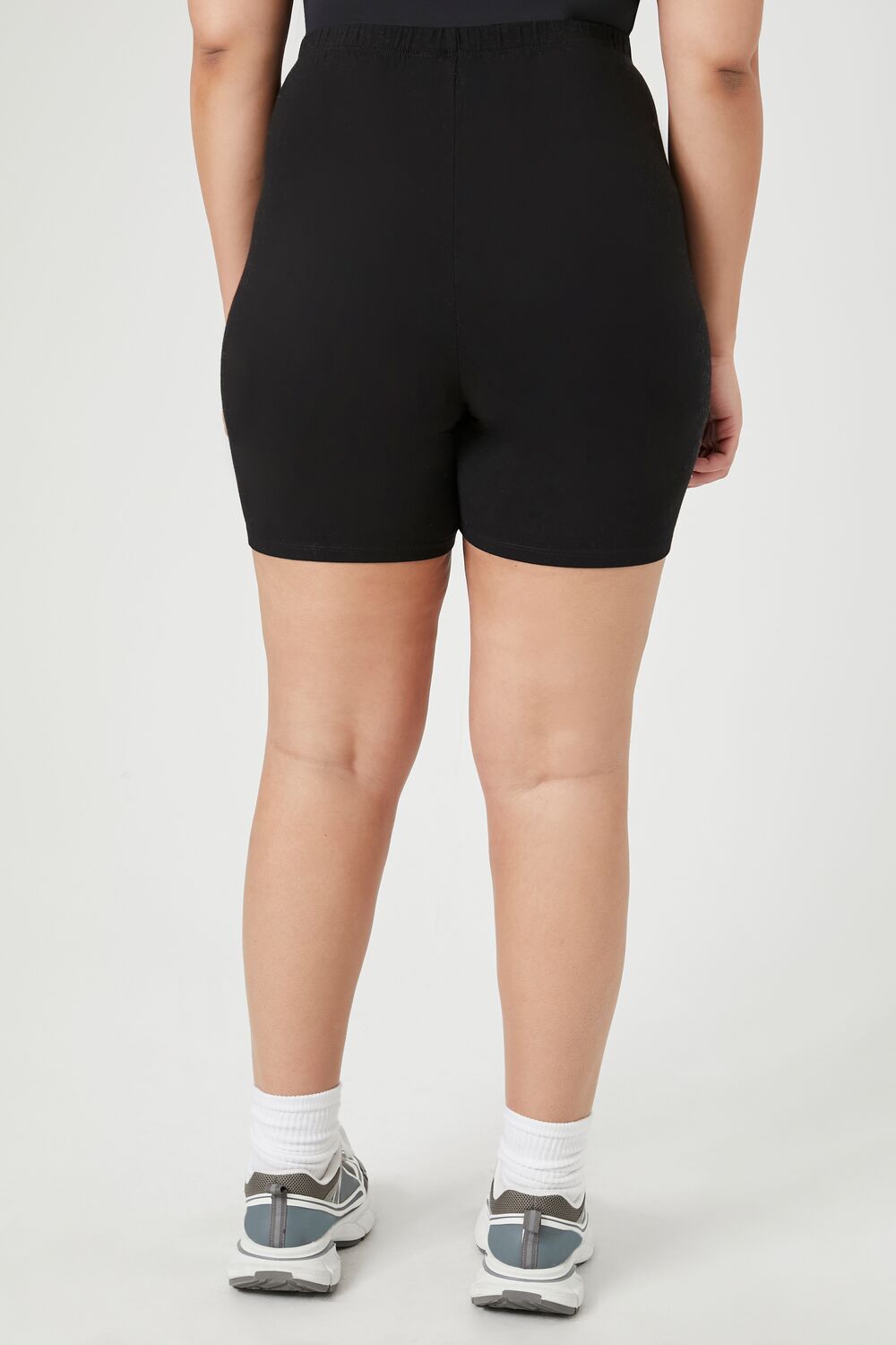 Plus Size Cotton Biker Shorts - Forever 21