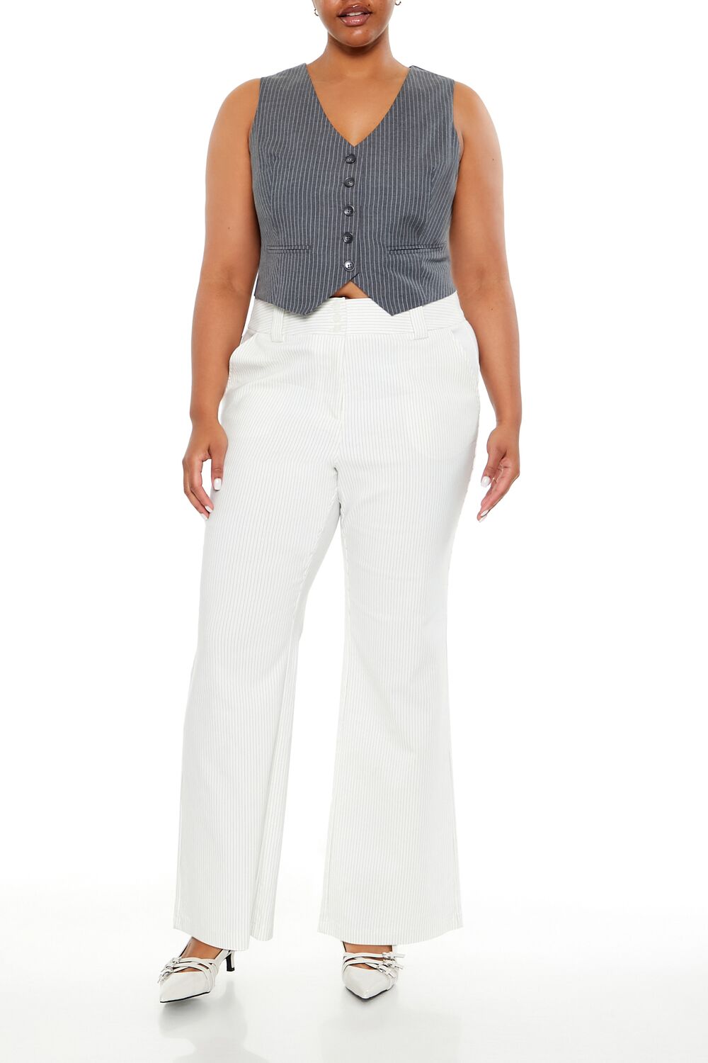 Plus Size High-Rise Trouser Pants - Forever 21