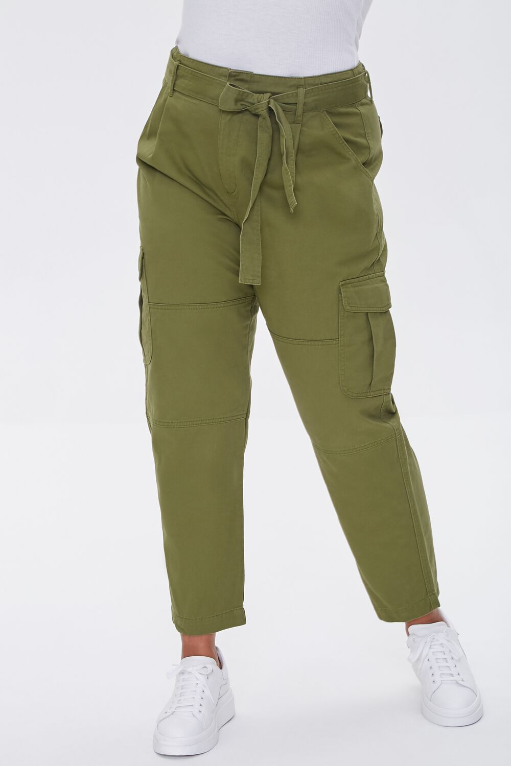 Plus Size Ankle Cargo Pants - Forever 21