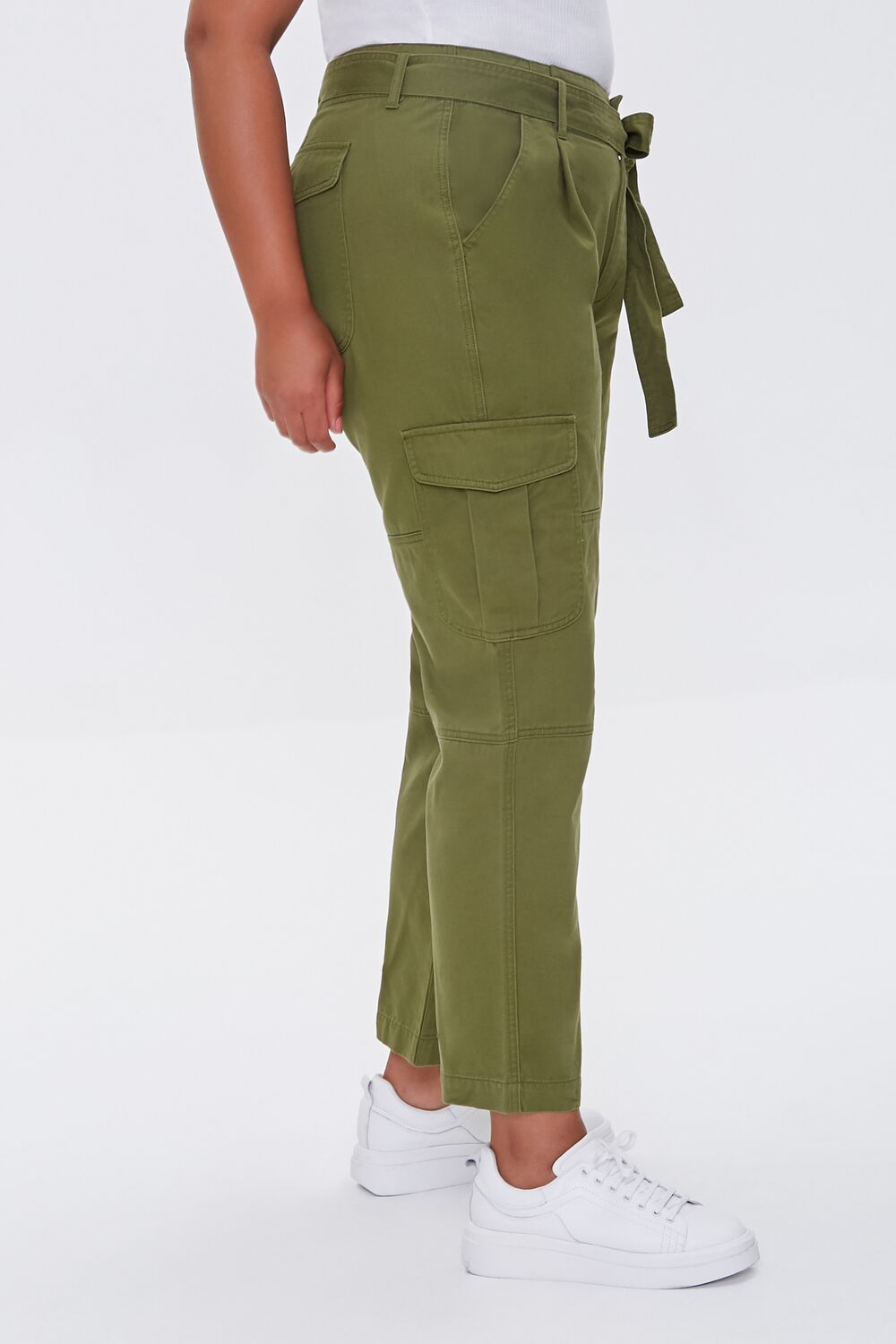 Plus Size Ankle Cargo Pants - Forever 21