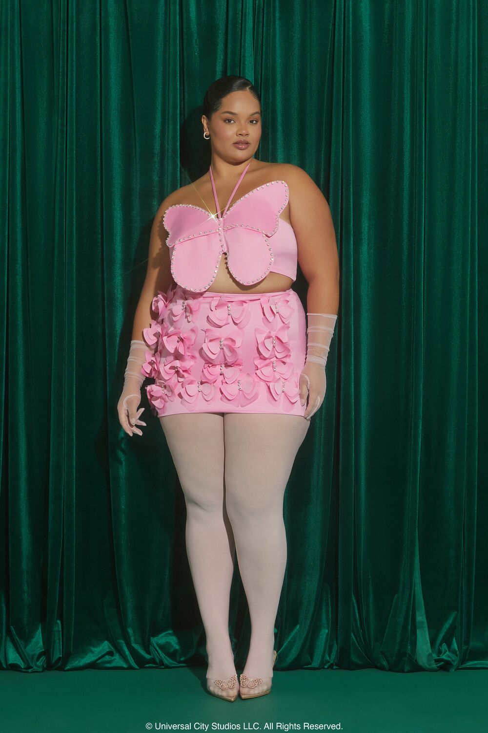 Plus Size Wicked Butterfly Mini Skirt - Forever 21