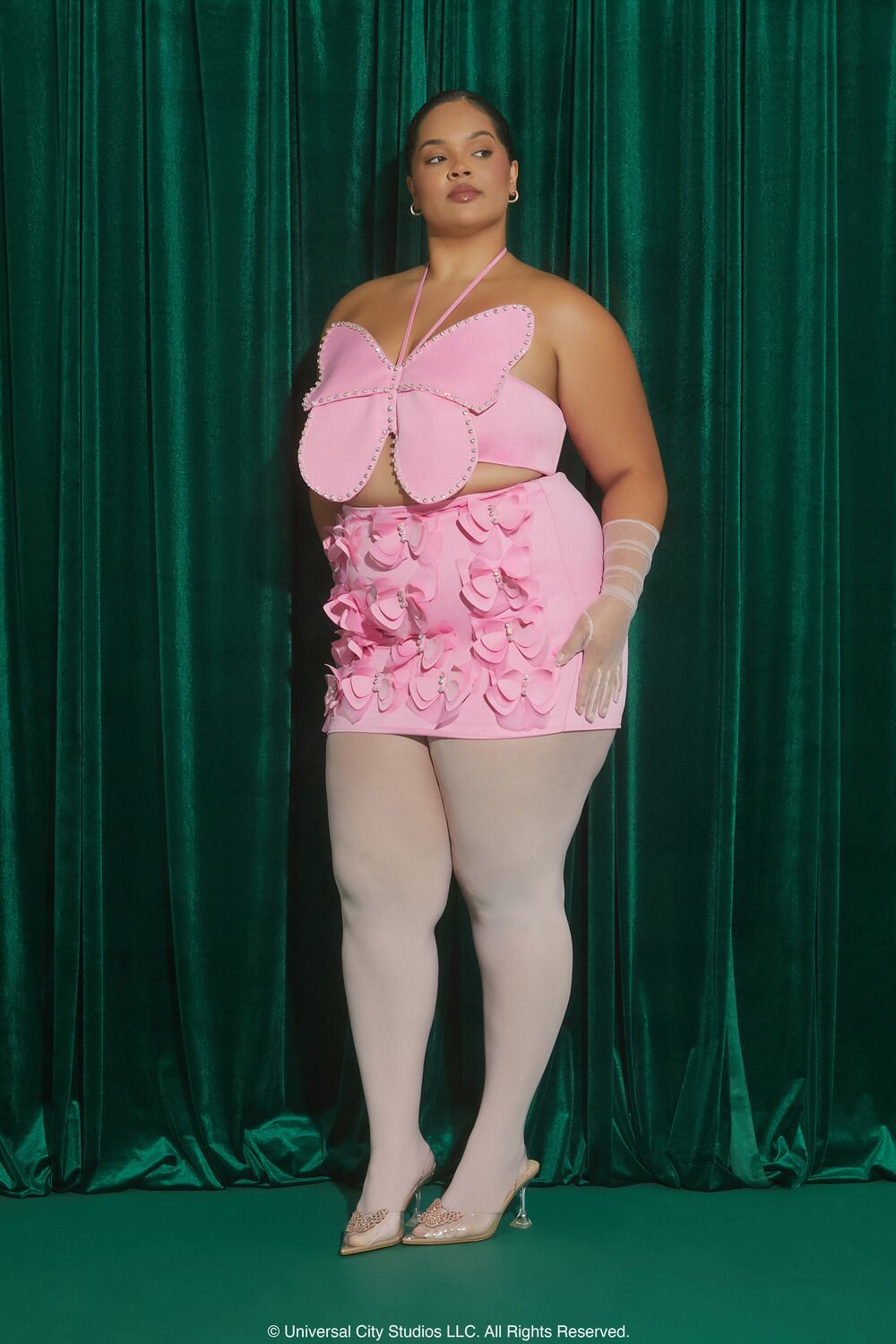 Plus Size Wicked Butterfly Mini Skirt - Forever 21