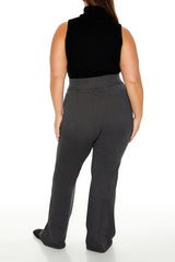Plus Size Sweater-Knit Flare Pants - Forever 21
